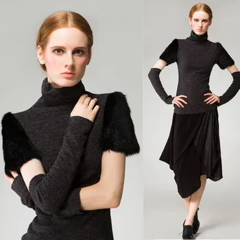 New 2017 European Ladies Sweater Knitted Turtleneck Sweater Women's Fashion Elastic Winter Real Rabbit Fur Stitching Pullover
New 2017 European Ladies Sweater Knitted Turtleneck Sweater Women's Fashion Elastic Winter Real Rabbit Fur Stitching Pullover