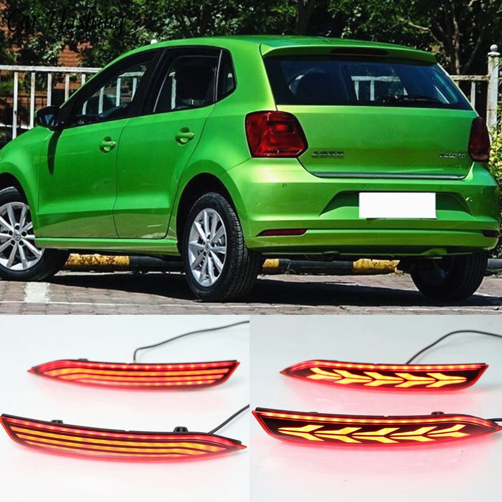 2PCS LED Reflector Lamp Rear Fog Lamp Bumper Light Brake Light Turn Signal Light For Volkswagen Vw Polo 2014 2015 2016 2017 2018
2PCS LED Reflector Lamp Rear Fog Lamp Bumper Light Brake Light Turn Signal Light For Volkswagen Vw Polo 2014 2015 2016 2017 2018