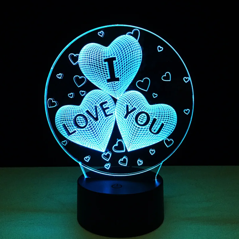 The I LOVE YOU colorful 3D Light touch acrylic optic lights LED 7colors gradient Night lamp remote control lighting for lover
The I LOVE YOU colorful 3D Light touch acrylic optic lights LED 7colors gradient Night lamp remote control lighting for lover