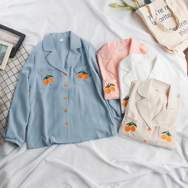 Harajuku Women Fruit Chiffon Blouse Sweet Lovely Chiffon Blouse Summer Long Sleeve Casual Solid Blusas Lady Boho Cardigan
Harajuku Women Fruit Chiffon Blouse Sweet Lovely Chiffon Blouse Summer Long Sleeve Casual Solid Blusas Lady Boho Cardigan