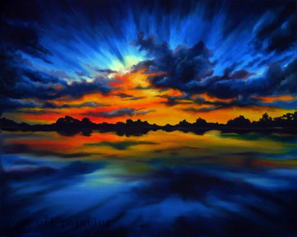 Hand-painted Abstract Landscape Oil Painting on Canvas Rich Colors Abstract Sky and Sea Oil Painting for Wall Art Decoration
Hand-painted Abstract Landscape Oil Painting on Canvas Rich Colors Abstract Sky and Sea Oil Painting for Wall Art Decoration