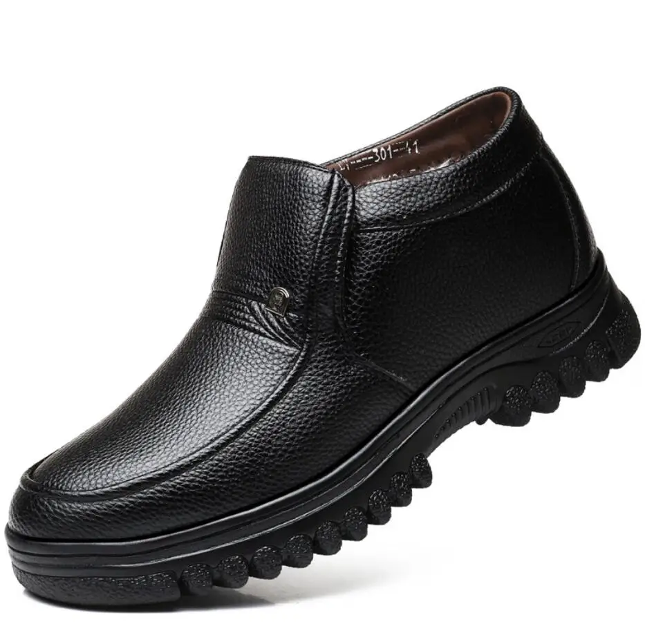 Super Warm Winter ankle Men snow Boots Genuine Leather Boots Man safety Shoes Men Military Fur boots men botte Hombre bot erkek
Super Warm Winter ankle Men snow Boots Genuine Leather Boots Man safety Shoes Men Military Fur boots men botte Hombre bot erkek