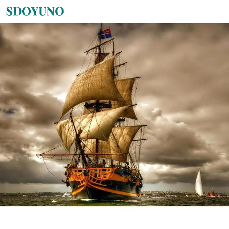 SDOYUNO 5d DIY Diamond Painting Full Square Drill Handmade Diamond Painting Room Decoration Landscape Boat Mosaic Gift
SDOYUNO 5d DIY Diamond Painting Full Square Drill Handmade Diamond Painting Room Decoration Landscape Boat Mosaic Gift