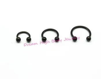 Black Horseshoe 316L Surgical Steel Nostril Nose Ring Circular Piercing Ball Body Jewelry Rings CBR Ring Earring For Girl 16G
Black Horseshoe 316L Surgical Steel Nostril Nose Ring Circular Piercing Ball Body Jewelry Rings CBR Ring Earring For Girl 16G