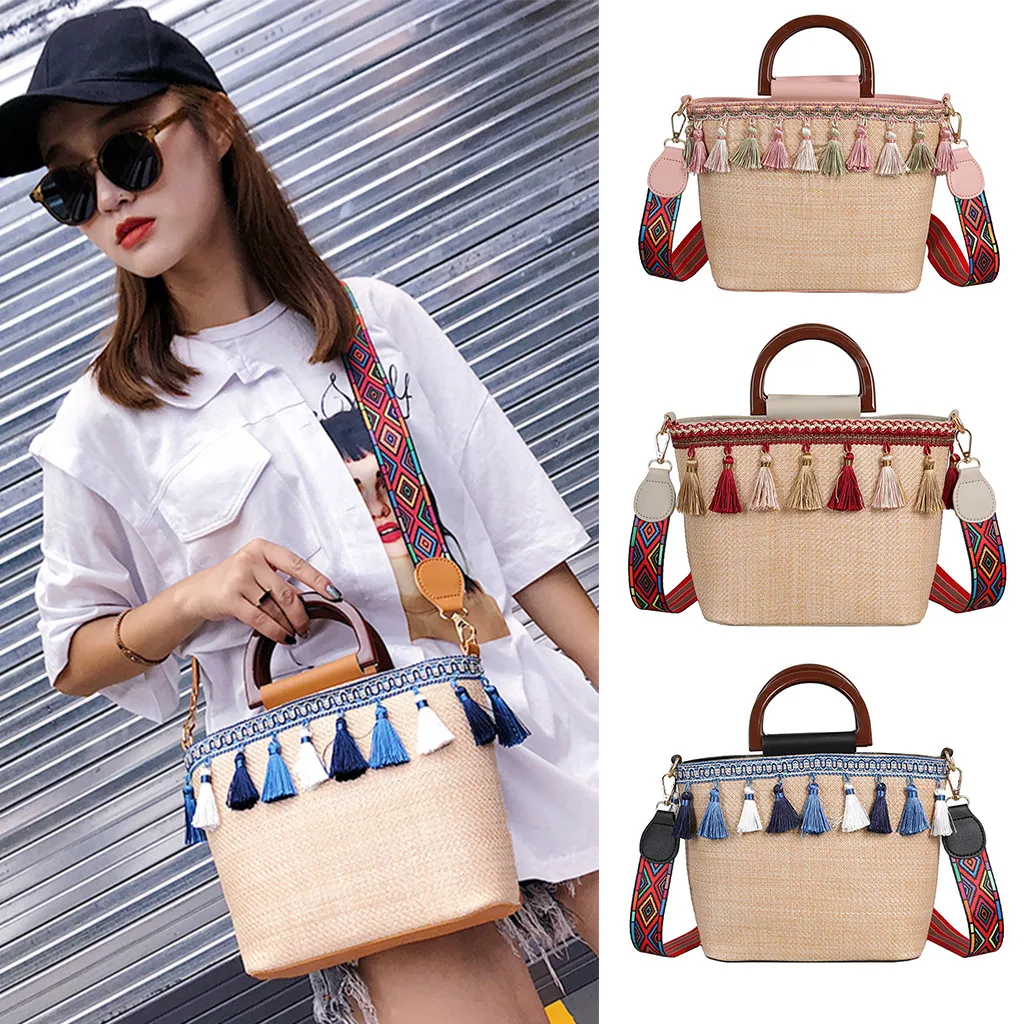 Messenger Bags Straw Vintage Women Beach Straw Bag Ethnic Style Ribbon Ethnic wind ribbon Tassel Beach Messenger Bag May10
Messenger Bags Straw Vintage Women Beach Straw Bag Ethnic Style Ribbon Ethnic wind ribbon Tassel Beach Messenger Bag May10