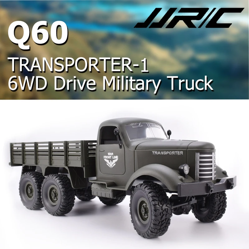 JJRC Q60 1:16 2.4G 6WD RC Off-Road Machine Remote Control Drive Tracked Military RC Truck Electric Toy for Children Gift
JJRC Q60 1:16 2.4G 6WD RC Off-Road Machine Remote Control Drive Tracked Military RC Truck Electric Toy for Children Gift