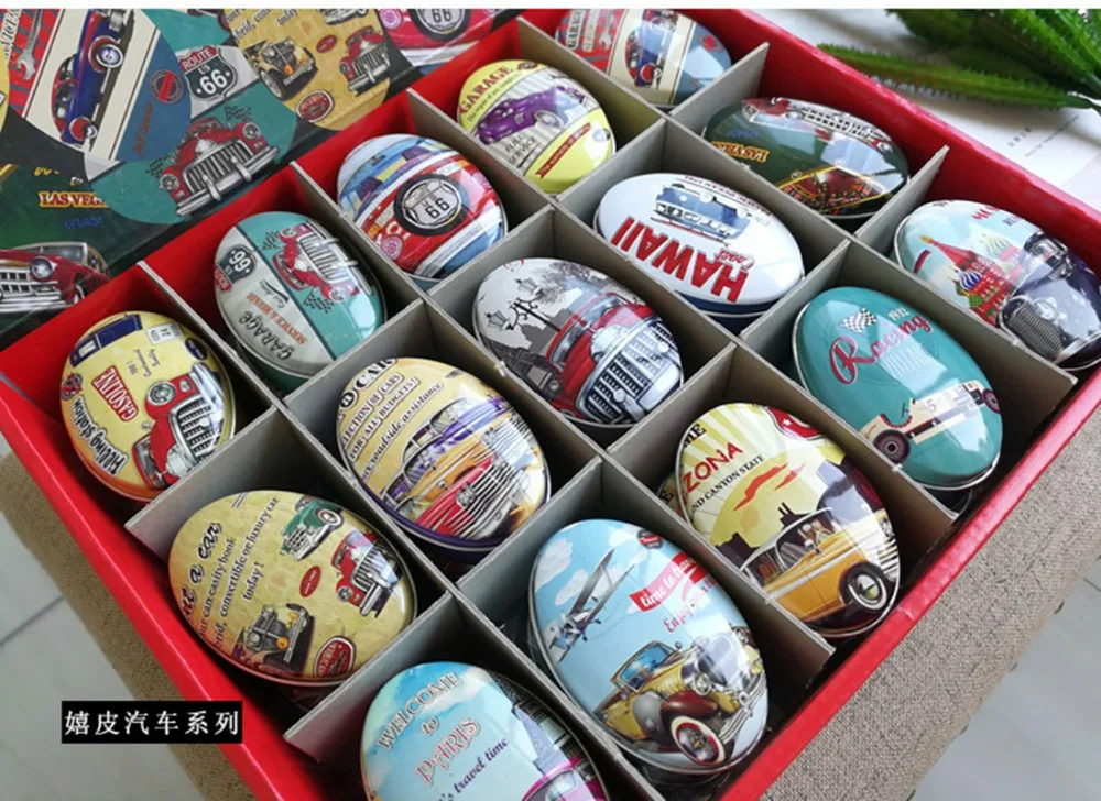 30pcs/lot Metal Storage Box Car Printing Oval Shape Candy Box Handmade Soap Case Mini Tin Jewelry box Small Pill Case
30pcs/lot Metal Storage Box Car Printing Oval Shape Candy Box Handmade Soap Case Mini Tin Jewelry box Small Pill Case