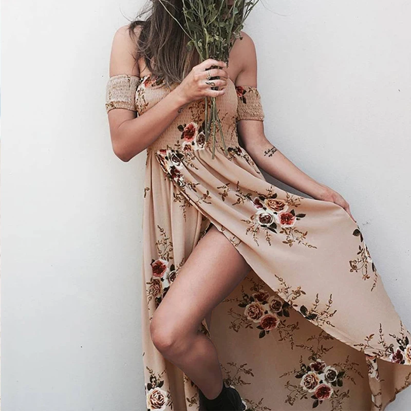Women Dresses Long Dress Women Off Shoulder Beach Summer Dresses Floral Print Vintage Chiffon White Maxi Dress Vestidos De Festa
Women Dresses Long Dress Women Off Shoulder Beach Summer Dresses Floral Print Vintage Chiffon White Maxi Dress Vestidos De Festa