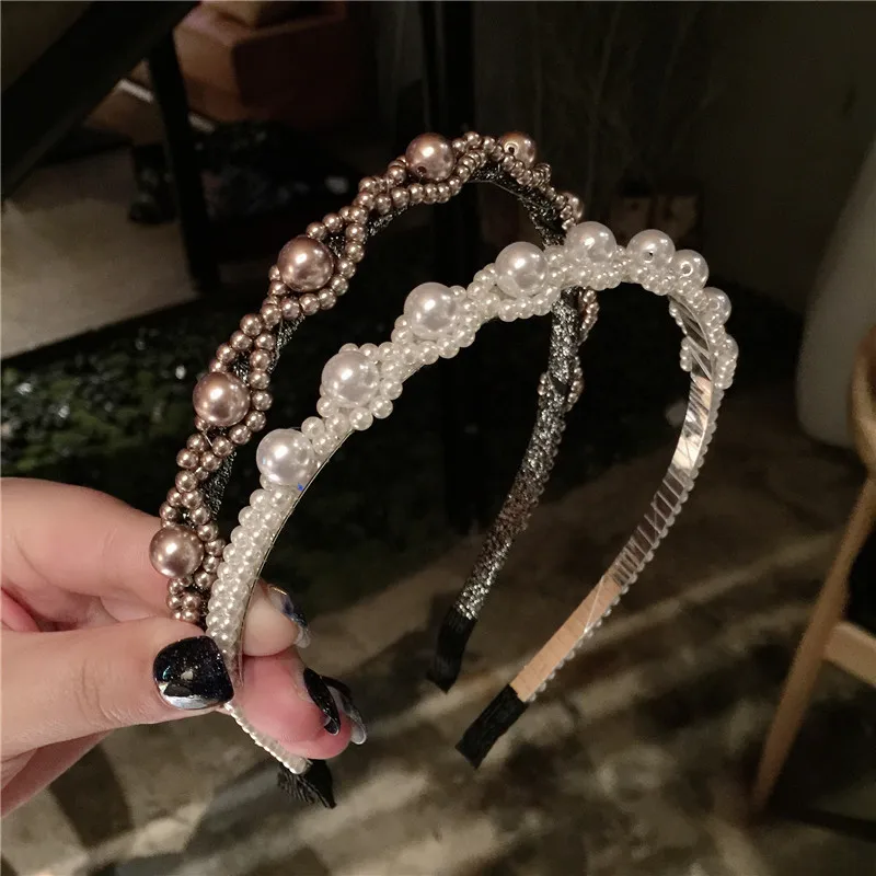 2019 Elegant Wedding Birthday New Crystal Pearl Hair Bands Headband Hair Accessories Ornaments Head Wear Hoop for Women Girls
2019 Elegant Wedding Birthday New Crystal Pearl Hair Bands Headband Hair Accessories Ornaments Head Wear Hoop for Women Girls
