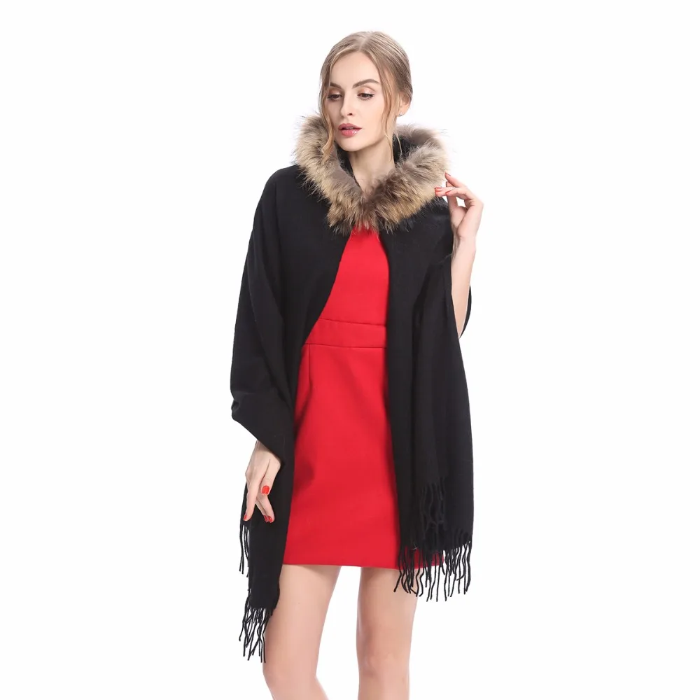 ZY87059 2017 New Arrival Wool Cashmere With Raccoon Fur Hooded Fashion Solid Pashimina Ladies and Women Fur Shawl Scarf
ZY87059 2017 New Arrival Wool Cashmere With Raccoon Fur Hooded Fashion Solid Pashimina Ladies and Women Fur Shawl Scarf