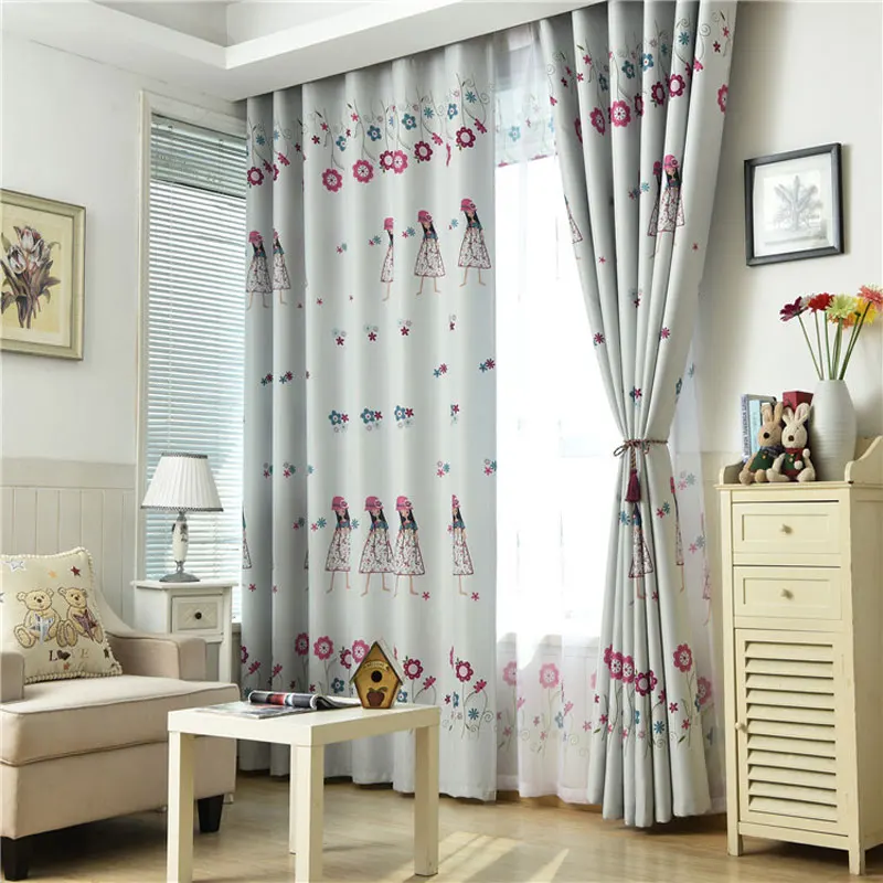 New children's room cute little beauty cartoon print curtain cloth black silk blackout curtain girl bedroom curtain 2 colors
New children's room cute little beauty cartoon print curtain cloth black silk blackout curtain girl bedroom curtain 2 colors