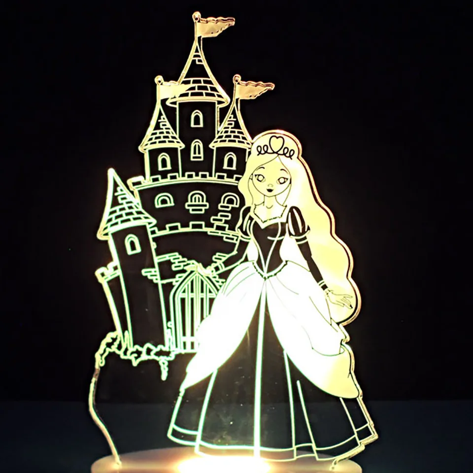 7 Colors Visual Night Lights 3D Led Princess Castle Desk Lamp Gifts Usb Female Baby Bedroom Bedside Sleeping Light Fixture Decor
7 Colors Visual Night Lights 3D Led Princess Castle Desk Lamp Gifts Usb Female Baby Bedroom Bedside Sleeping Light Fixture Decor