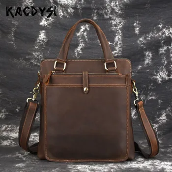 Original Crazy Horse Leather Men Shoulder Bag Vertical For Mens Handbag Cowhide Retro Modern Stylish Man Business Pack Body Bag
Original Crazy Horse Leather Men Shoulder Bag Vertical For Mens Handbag Cowhide Retro Modern Stylish Man Business Pack Body Bag