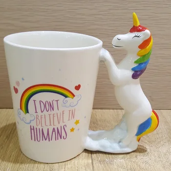 New Unicorn Mug 3D Ceramic Coffee Cup Children Girl Boy Cute Creative Unicorn Mug" I Don't Believe In Humans" Xmas Gift
New Unicorn Mug 3D Ceramic Coffee Cup Children Girl Boy Cute Creative Unicorn Mug" I Don't Believe In Humans" Xmas Gift