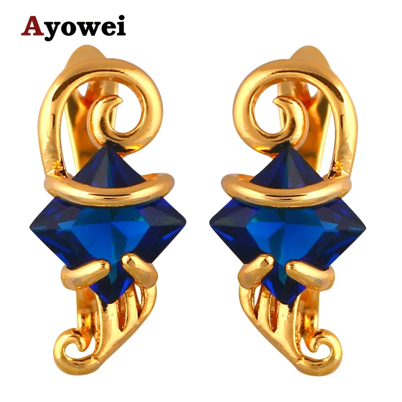 Gorgeous Earring for Women Square Design Gold tone Deep Blue Wholesale Fashion Jewelry Clip Earrings JES1081A
Gorgeous Earring for Women Square Design Gold tone Deep Blue Wholesale Fashion Jewelry Clip Earrings JES1081A