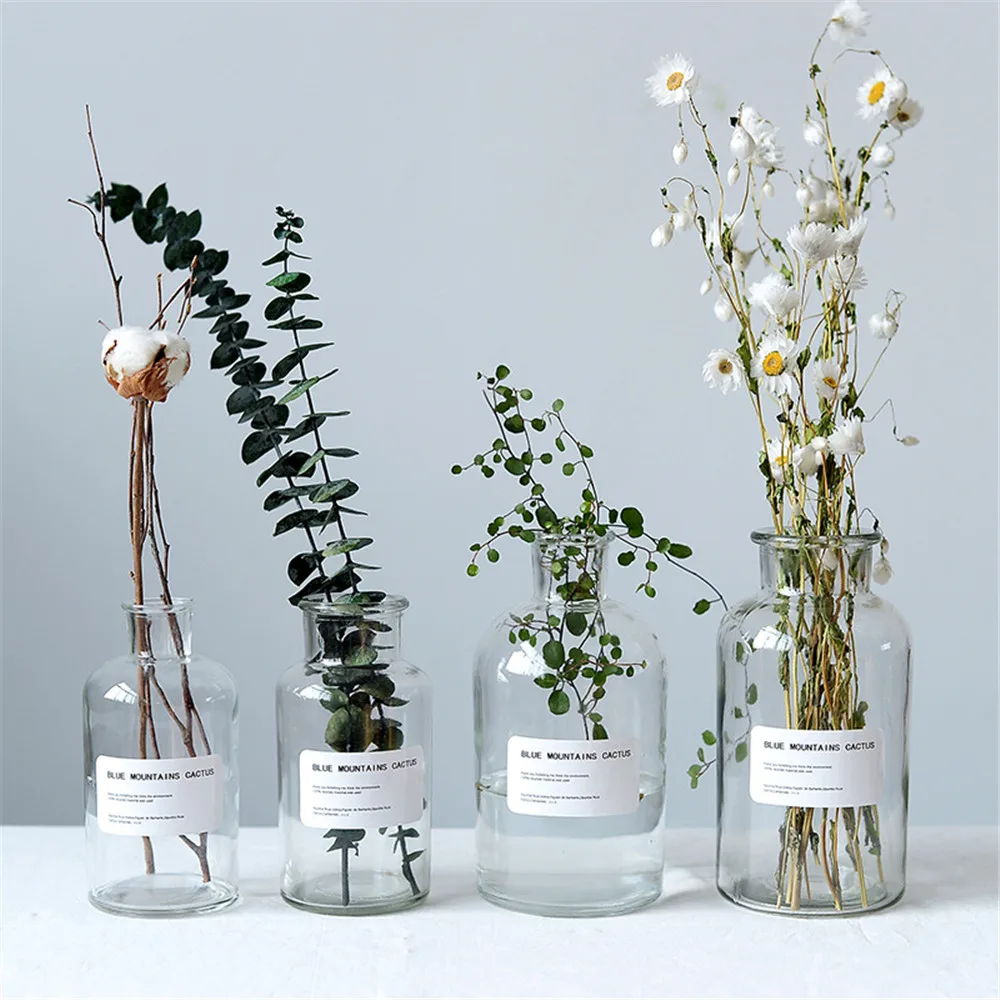 Transparent Glass Storage Jars Chic Dry Flower Vase Scandinavian Fresh Floral Container Desktop Decor Organizer Jar
Transparent Glass Storage Jars Chic Dry Flower Vase Scandinavian Fresh Floral Container Desktop Decor Organizer Jar