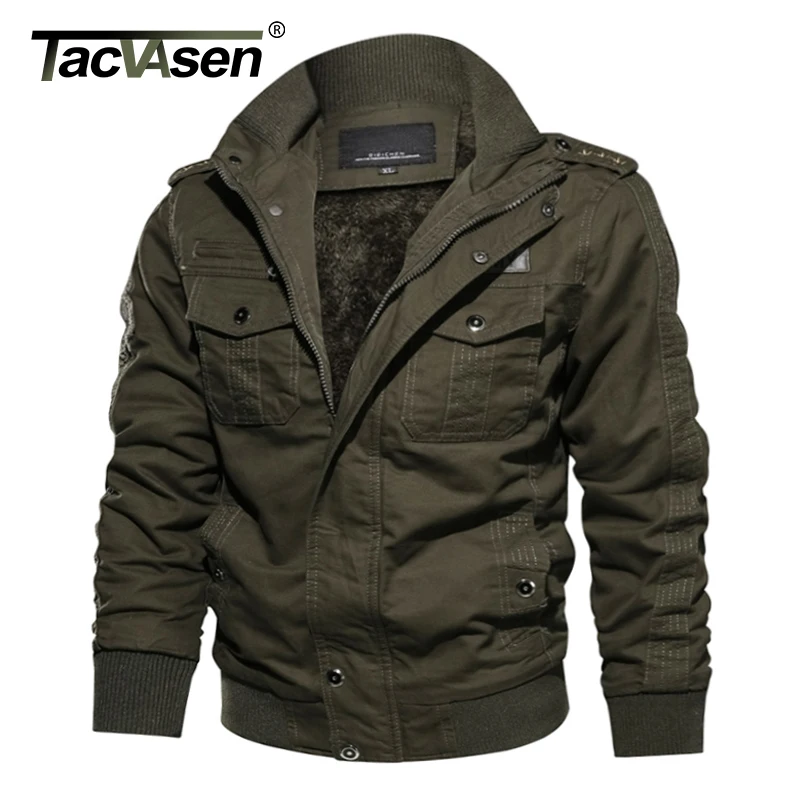 TACVASEN Military Jacket Men Winter Casual Cargo Jacket Coat Thick Army Pilot Bomber Jackets Cargo Jaqueta Outwear Fleece Lining
TACVASEN Military Jacket Men Winter Casual Cargo Jacket Coat Thick Army Pilot Bomber Jackets Cargo Jaqueta Outwear Fleece Lining