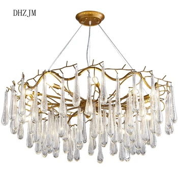 Twisted glass Chateau Nordic Creative Lights luxury crystal chandelier lighting modern lamp for living room dinning room gold
Twisted glass Chateau Nordic Creative Lights luxury crystal chandelier lighting modern lamp for living room dinning room gold