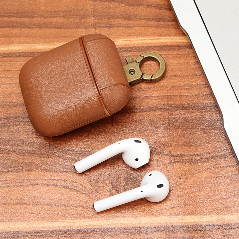 Vintage Genuine Cowhide Leather Bluetooth Wireless Earphone Case For AirPods Protective Cover Accessories For Apple Air Pods bag
Vintage Genuine Cowhide Leather Bluetooth Wireless Earphone Case For AirPods Protective Cover Accessories For Apple Air Pods bag