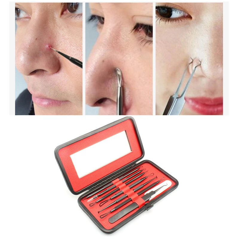 7 PCS /Set Premium Blackhead Needles Comedone Acne Pimple Blemish Treatments Extractor Remover Face Skin Care Tool Kit Hot Sales
7 PCS /Set Premium Blackhead Needles Comedone Acne Pimple Blemish Treatments Extractor Remover Face Skin Care Tool Kit Hot Sales