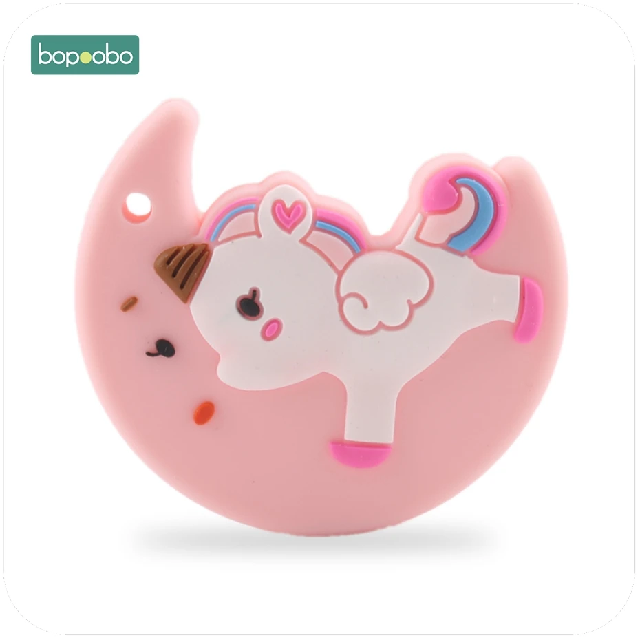 Bopoobo 10pc Silicone Baby Teether Moon Unicorn Silicone Teethers DIY Teething Necklace Accessories Food Grade Toy Chew Pendant
Bopoobo 10pc Silicone Baby Teether Moon Unicorn Silicone Teethers DIY Teething Necklace Accessories Food Grade Toy Chew Pendant