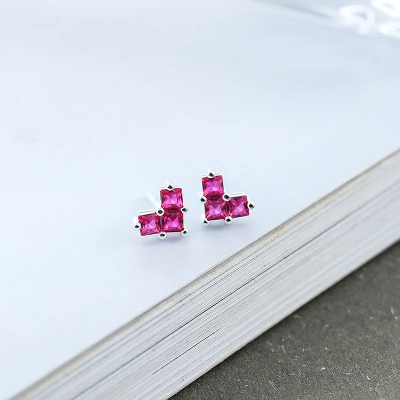 DreamySky Real 925 Sterling Silver Red Zircon Earrings For Women Girls Christmas Gift Brincos Aretes Silver 925 Jewelry
DreamySky Real 925 Sterling Silver Red Zircon Earrings For Women Girls Christmas Gift Brincos Aretes Silver 925 Jewelry