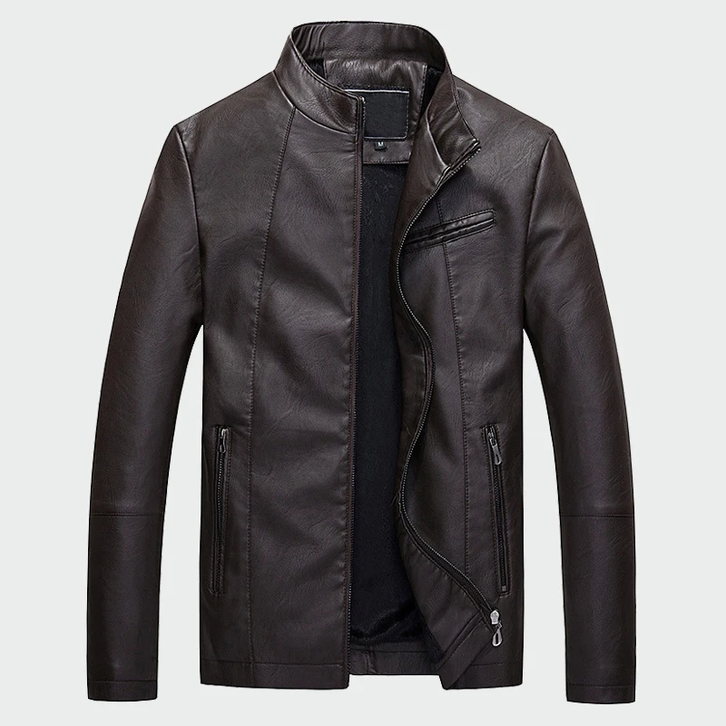 Men's Leather Jackets Autumn Winter Thick Coats Men Velvet Faux Biker Motorcycle Jacket Warm Male Outerwear Brand Clothing ML006
Men's Leather Jackets Autumn Winter Thick Coats Men Velvet Faux Biker Motorcycle Jacket Warm Male Outerwear Brand Clothing ML006
