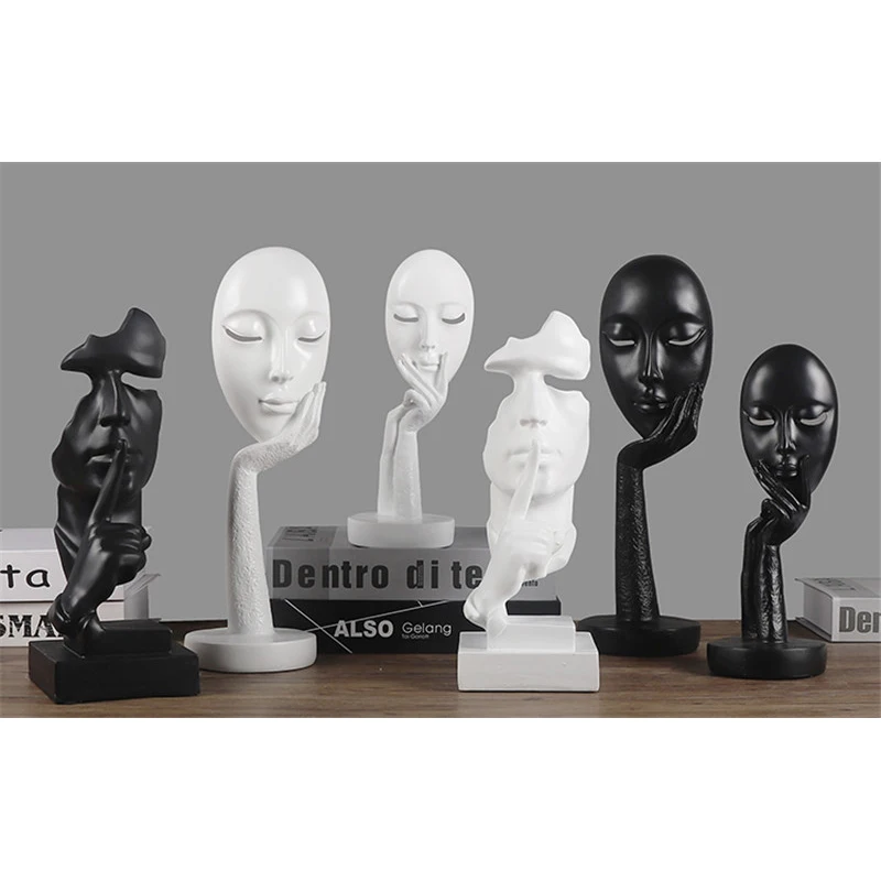 Modern Creative Abstract Statues Sculpture Artical exquisite Resin Figurine Lady Face Cafe Accessory Home Decor
Modern Creative Abstract Statues Sculpture Artical exquisite Resin Figurine Lady Face Cafe Accessory Home Decor
