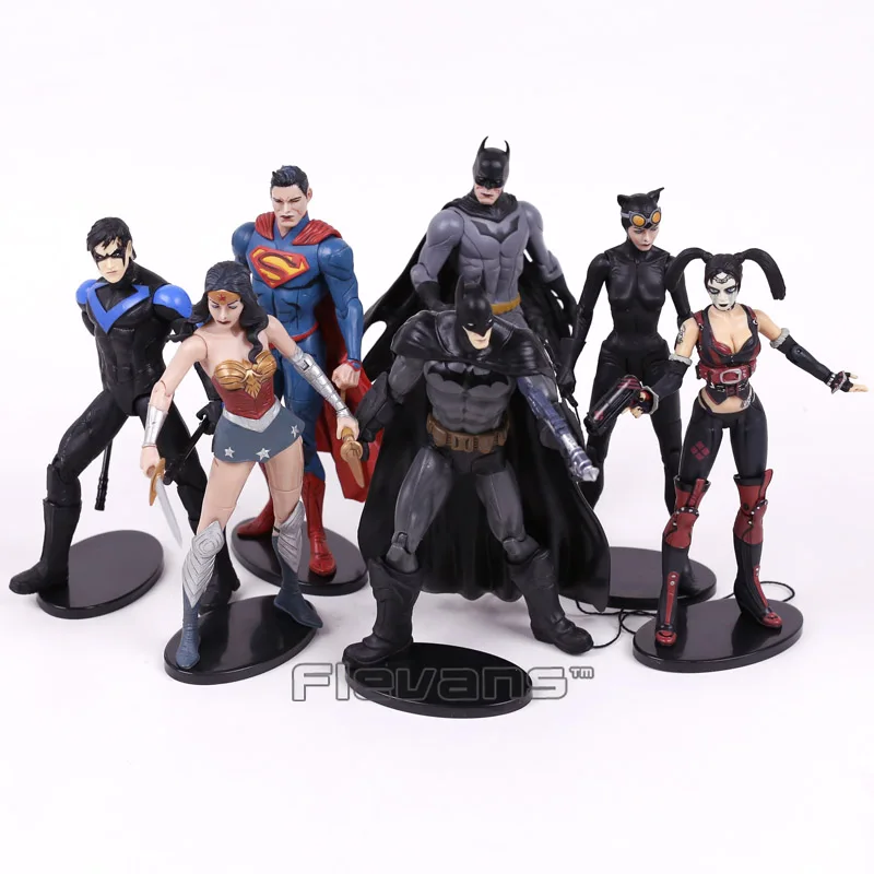 DC COMICS Injustice League Superman Batman Nightwing Wonder Woman Harley Quinn Catwoman PVC Action Figure Collectible Model Toy
DC COMICS Injustice League Superman Batman Nightwing Wonder Woman Harley Quinn Catwoman PVC Action Figure Collectible Model Toy