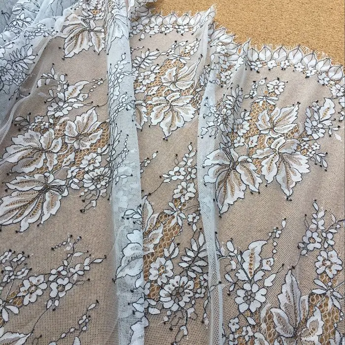 150cm 3meters French Eyelash Lace Trims Embroidery Lace Fabric DIY Garments Sewing Accessories Handmade Patchwork Crafts
150cm 3meters French Eyelash Lace Trims Embroidery Lace Fabric DIY Garments Sewing Accessories Handmade Patchwork Crafts
