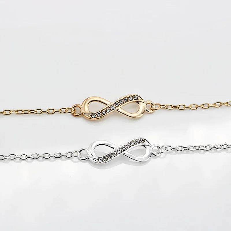 Fashion Infinity Number 8 Chain Bracelets Inlay Crystal Bracelet For Women Jewelry Gifts LXH
Fashion Infinity Number 8 Chain Bracelets Inlay Crystal Bracelet For Women Jewelry Gifts LXH