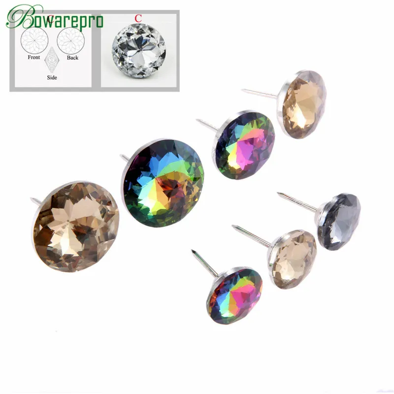 Colorful Glass Diamond Pattern Crystal Upholstery Nails Tacks Studs Pins Dia Sofa Wall Decor Furniture Decoration 20/25/30MM NEW
Colorful Glass Diamond Pattern Crystal Upholstery Nails Tacks Studs Pins Dia Sofa Wall Decor Furniture Decoration 20/25/30MM NEW