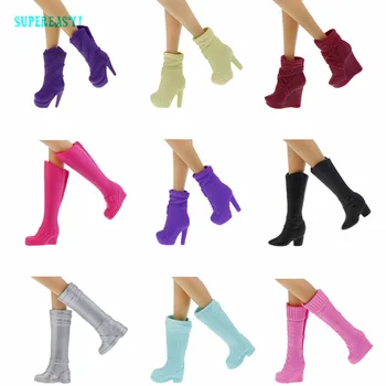 Fashion Colorful Boots Mixed Style Assorted Casual High Heels Long Barrel Cute Shoes Clothes for Barbie Doll Accessories Toys
Fashion Colorful Boots Mixed Style Assorted Casual High Heels Long Barrel Cute Shoes Clothes for Barbie Doll Accessories Toys
