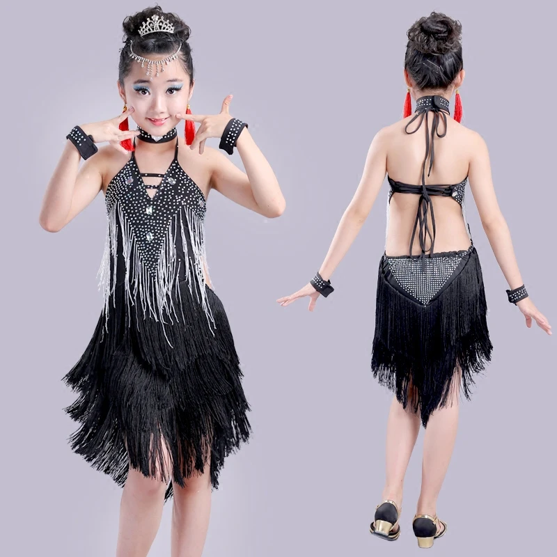 Children Latin Dance Dress Girl Tassel Latin Dance Costume Kids Clothes Ballroom Competition Dresses Child Tango Dancewear 90
Children Latin Dance Dress Girl Tassel Latin Dance Costume Kids Clothes Ballroom Competition Dresses Child Tango Dancewear 90