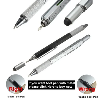 GENKKY Multifunction Pen Full Metal Tool Ballpoint Pens Screwdriver Ruler Spirit Level Multifunction Pens For School Home office
GENKKY Multifunction Pen Full Metal Tool Ballpoint Pens Screwdriver Ruler Spirit Level Multifunction Pens For School Home office