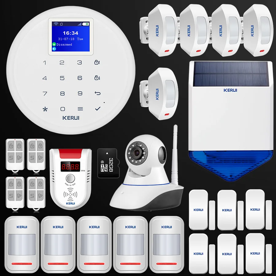 New W17 Android IOS APP Control GSM WiFi Home Security Alarm System Wireless PIR Smoke Detector Indoor Wifi Camera Solar Siren
New W17 Android IOS APP Control GSM WiFi Home Security Alarm System Wireless PIR Smoke Detector Indoor Wifi Camera Solar Siren