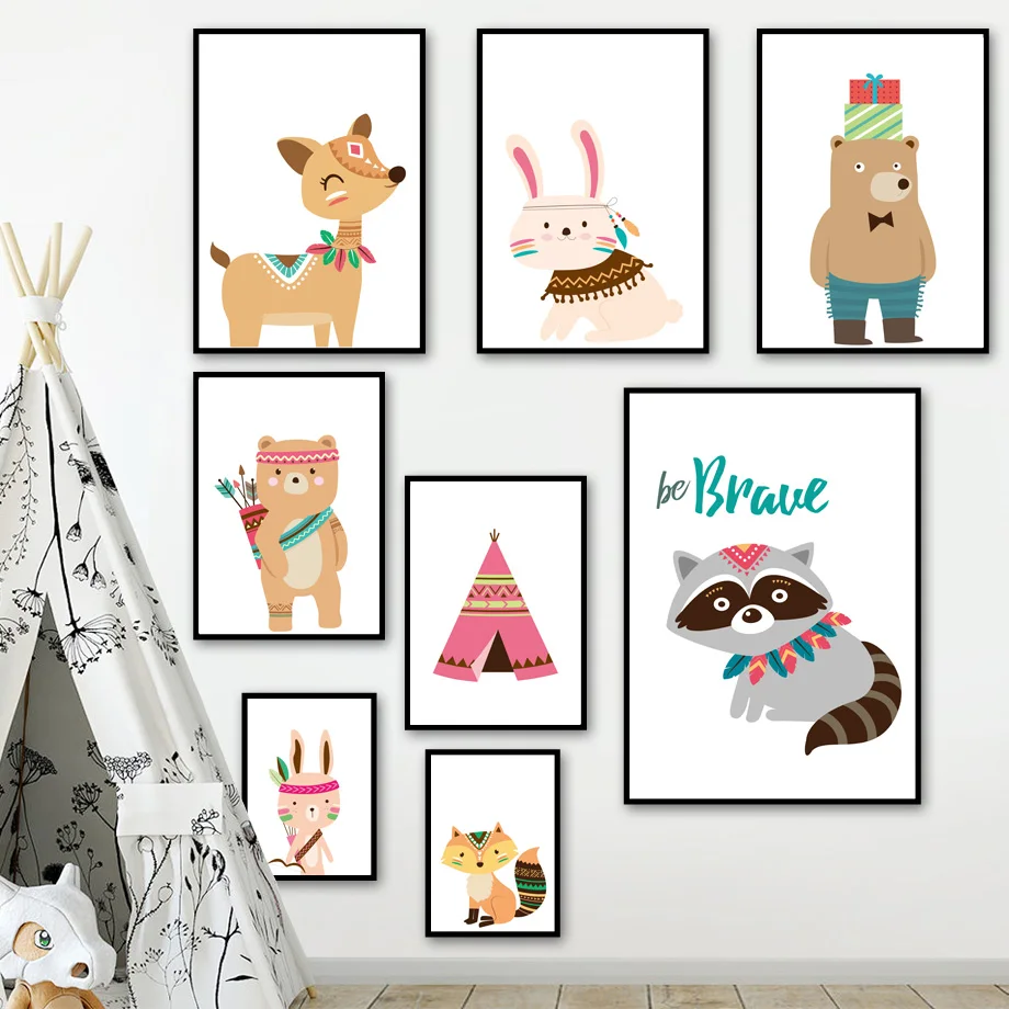 Cartoon Crown Fox Bear Cactus Tent Koala Animal Nordic Posters And Prints Wall Art Canvas Painting Wall Pictures Kids Room Decor
Cartoon Crown Fox Bear Cactus Tent Koala Animal Nordic Posters And Prints Wall Art Canvas Painting Wall Pictures Kids Room Decor