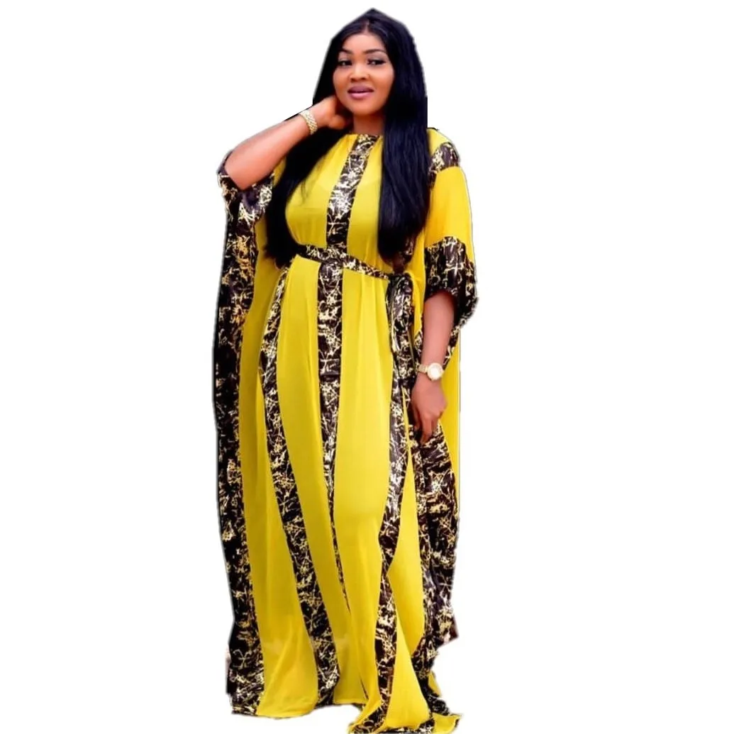 African Dresses For Women Snake Pink Ruffle Sleeve Robe Evening Long Dress Chiffon Yellow Loose Robes Maxi Dress Robe Vestidos
African Dresses For Women Snake Pink Ruffle Sleeve Robe Evening Long Dress Chiffon Yellow Loose Robes Maxi Dress Robe Vestidos