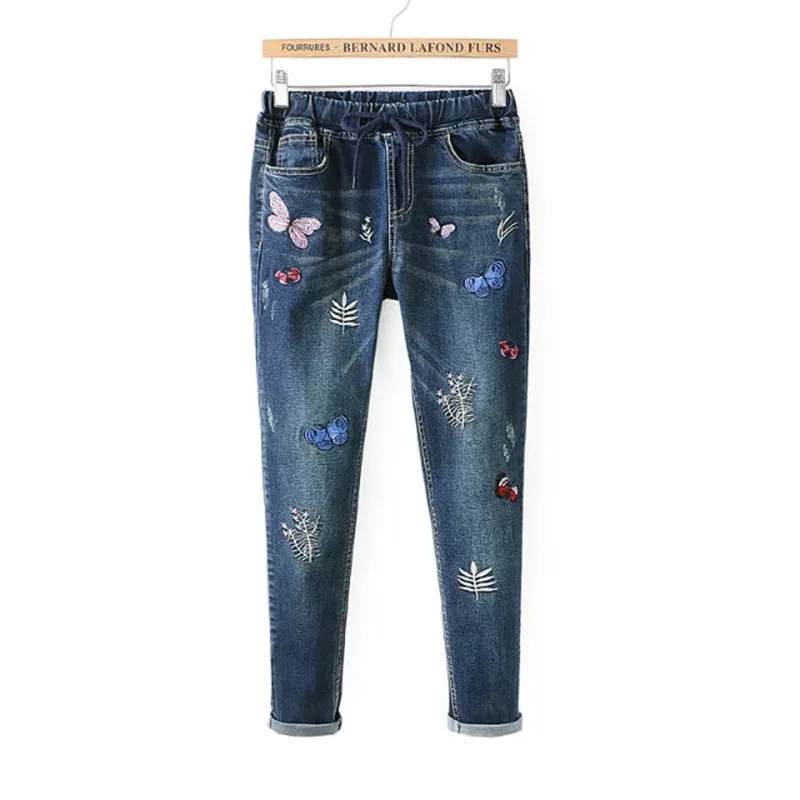 kobykoyi Women Jeans Butterfly Embroidery Women Denim Jeans Plus Size Women Denim Pants Trousers Women Jeans Mujer
kobykoyi Women Jeans Butterfly Embroidery Women Denim Jeans Plus Size Women Denim Pants Trousers Women Jeans Mujer