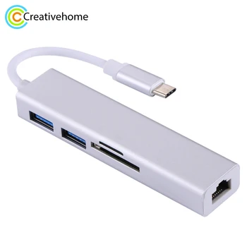 Haweel usb type-c adapter USB-C to Gigabit Ethernet RJ45 & 2 x USB 3.0 & SD & Micro SD Card Reader Adapter Converter HUB
Haweel usb type-c adapter USB-C to Gigabit Ethernet RJ45 & 2 x USB 3.0 & SD & Micro SD Card Reader Adapter Converter HUB