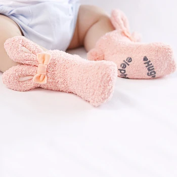 1Pair Baby Cartoon Rabbit Ear Socks for 0-24 M Infant Bedding Warm Socks Coral fleece Soft Indoor Play Floor Sock Winter Gift
1Pair Baby Cartoon Rabbit Ear Socks for 0-24 M Infant Bedding Warm Socks Coral fleece Soft Indoor Play Floor Sock Winter Gift