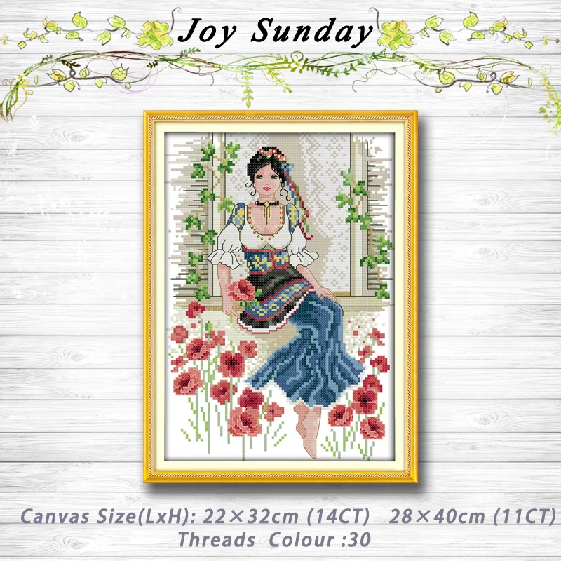 Beauty flowers poppy window painting dmc 14CT 11CT counted cross stitch kits embroidery set Needlework Set chinese cross stitch
Beauty flowers poppy window painting dmc 14CT 11CT counted cross stitch kits embroidery set Needlework Set chinese cross stitch