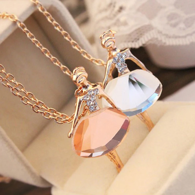 2019 Fashion Gold Color Chain Shiny Crystal Ballerina Girl Pendant Necklace Statement Long Necklace Jewelry Female Women Gifts
2019 Fashion Gold Color Chain Shiny Crystal Ballerina Girl Pendant Necklace Statement Long Necklace Jewelry Female Women Gifts