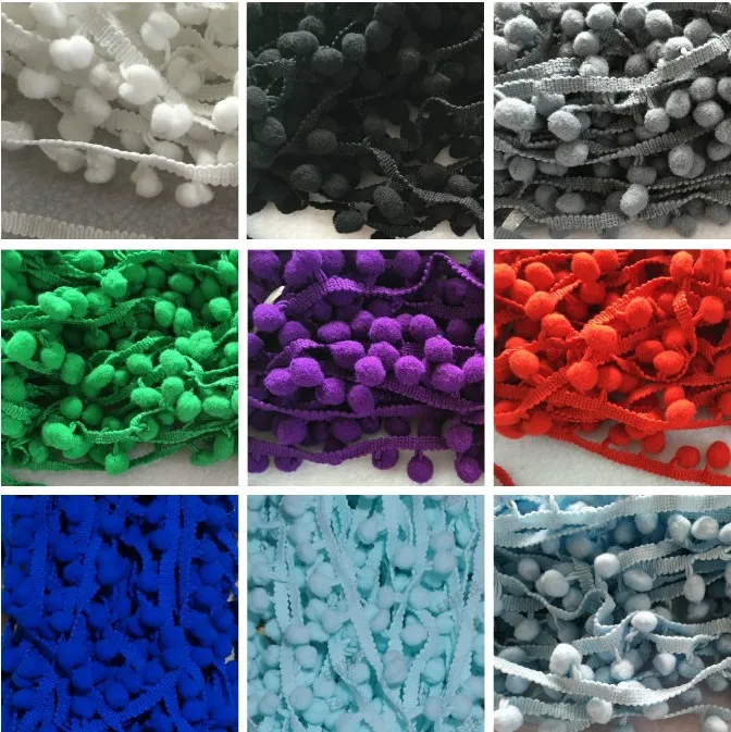 5 Yards 1cm Pompom Trim Balls Lace Pom Pom Lace Decoration Tassel Ball Fringe Ribbon Craft DIY Sewing Accessories Supplies
5 Yards 1cm Pompom Trim Balls Lace Pom Pom Lace Decoration Tassel Ball Fringe Ribbon Craft DIY Sewing Accessories Supplies
