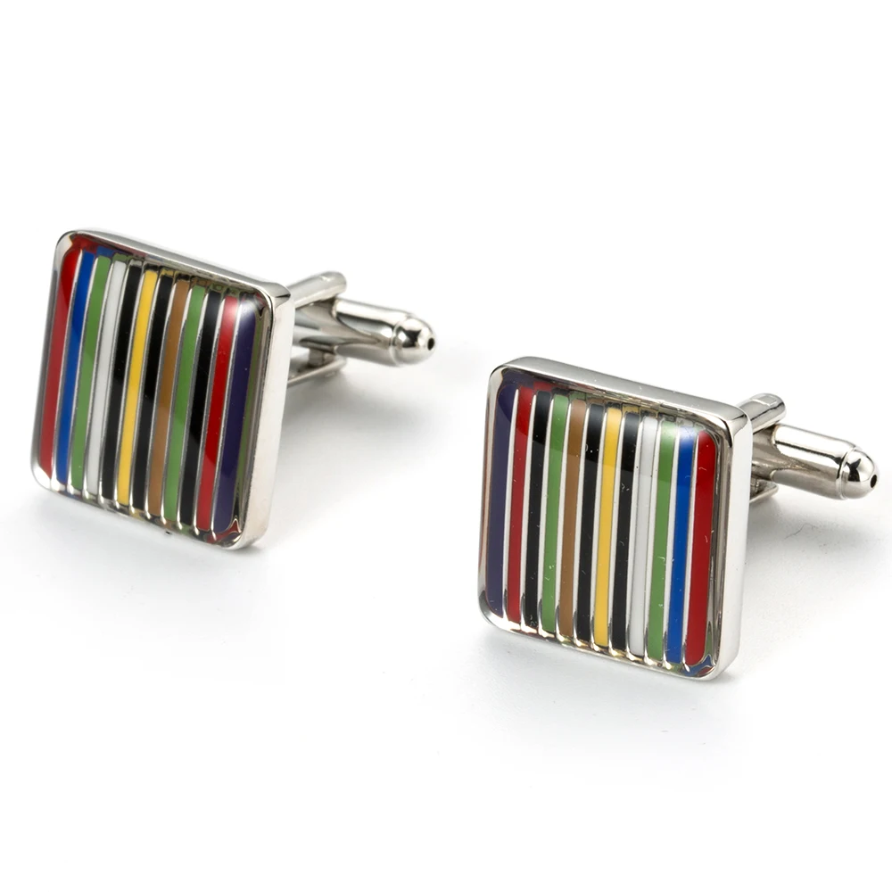VAGULA Colorful Stripe Cuff links Top Quality French Cufflinks Laywer Gift Gemelos Men Jewelry 760
VAGULA Colorful Stripe Cuff links Top Quality French Cufflinks Laywer Gift Gemelos Men Jewelry 760