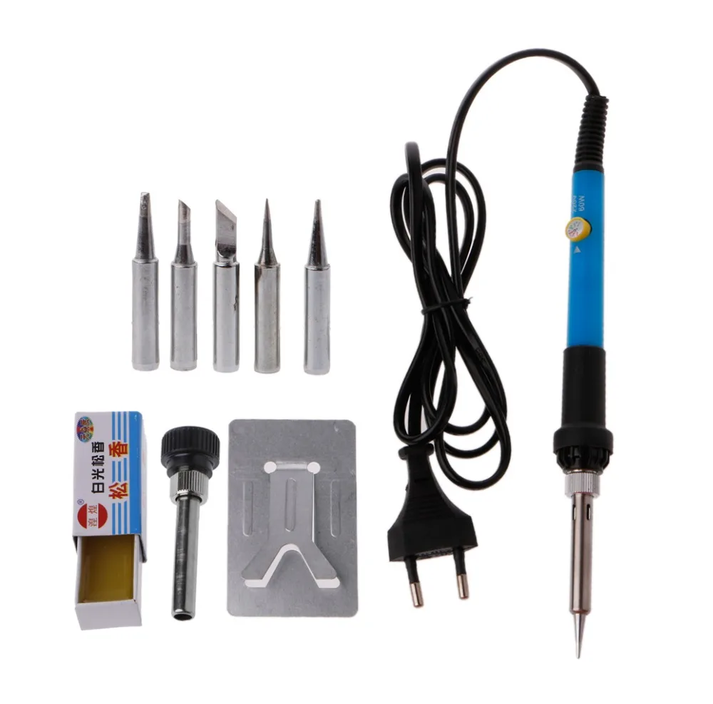 1 Set 110V/220V 60W Electrical Soldering Iron Welding Adjustable Temperature Gun+Solder Tip Set US Plug
1 Set 110V/220V 60W Electrical Soldering Iron Welding Adjustable Temperature Gun+Solder Tip Set US Plug