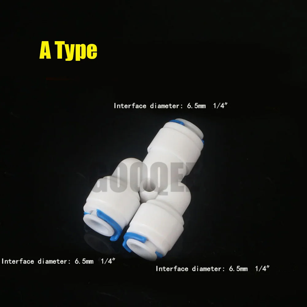 Reverse Osmosis Aquarium Quick Fitting 1/4" 3/8" OD Hose Equal Connection Tee RO Water Plastic Pipe Coupling Connector
Reverse Osmosis Aquarium Quick Fitting 1/4" 3/8" OD Hose Equal Connection Tee RO Water Plastic Pipe Coupling Connector