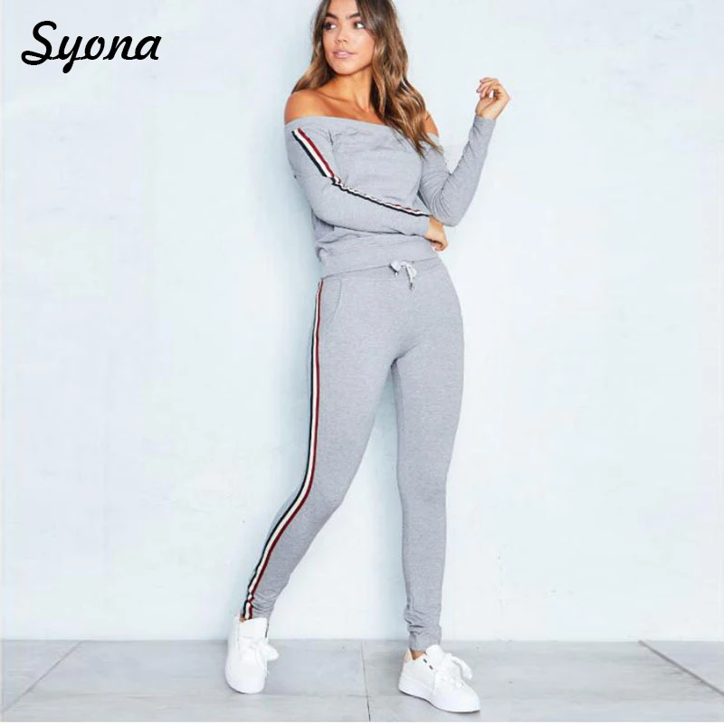 Sexy Matching TWO PIECE SET Stripe Casual Tracksuit Sweatsuit Off Shoulder 2 PIECE Track Suit Two-Piece Outfits Women Clothing
Sexy Matching TWO PIECE SET Stripe Casual Tracksuit Sweatsuit Off Shoulder 2 PIECE Track Suit Two-Piece Outfits Women Clothing
