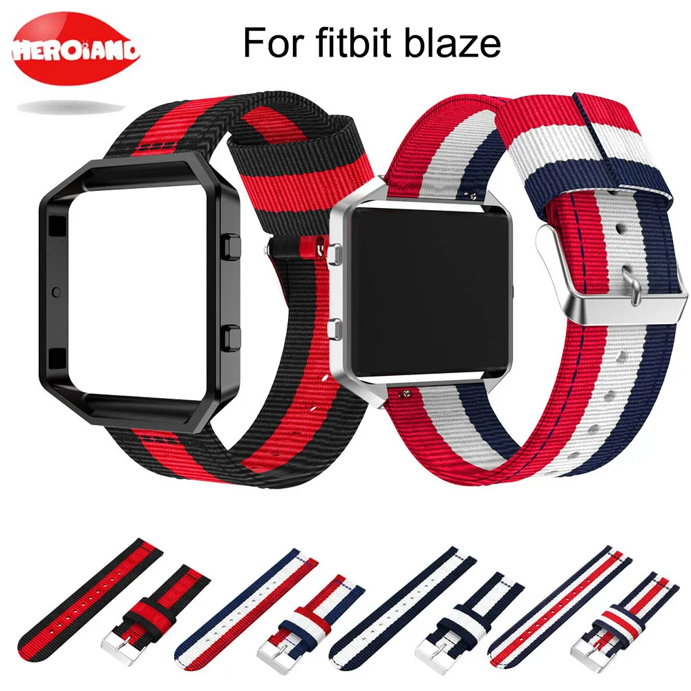Sports Woven Nylon 23mm Watch Band+Colorful Metal Frame 2 in 1 Watch Case Band wrist band for Fitbit Blaze Bracelet watch Strap
Sports Woven Nylon 23mm Watch Band+Colorful Metal Frame 2 in 1 Watch Case Band wrist band for Fitbit Blaze Bracelet watch Strap