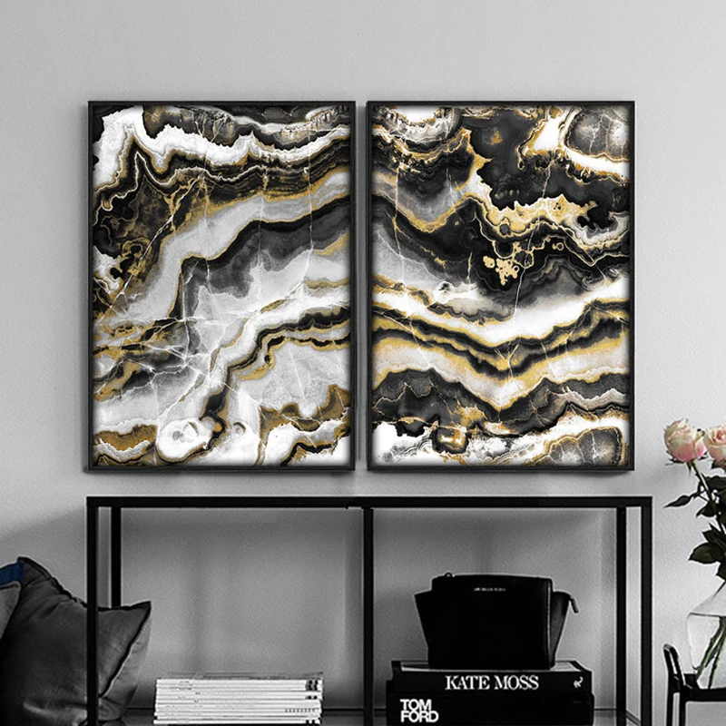 Modern painting abstract poster picture print canvas art black gold marble home living room wall decoration original design
Modern painting abstract poster picture print canvas art black gold marble home living room wall decoration original design